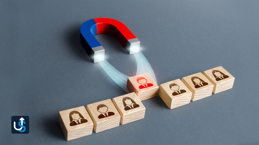A group of wooden cubes with a magnet in the middle.