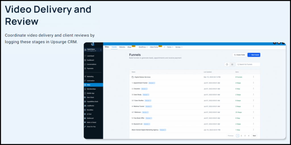 Video Delivery and Review