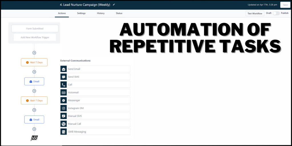 Automation of repetitive tasks.